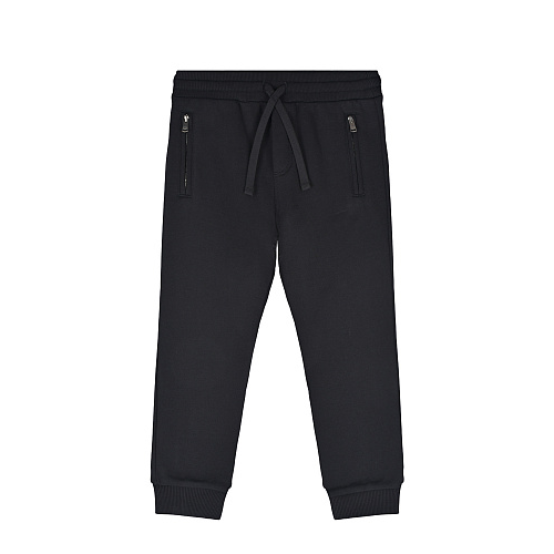 Черные спортивные брюки с белым лого Dolce&Gabbana Черный, арт. L4JPS6 G7SSZ N0000 | Фото 1