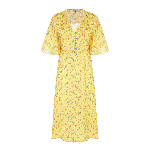 Желтое платье с цветочным принтом Masterpeace Желтый, арт. 60480 YELLOW | Фото 1