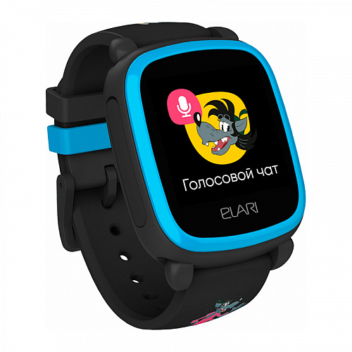 Детские умные часы-телефон с GPS/Глонасс/LBS-трекингом KidPhone &quot;Ну, Погоди!&quot; Elari , арт. KIDPHONE черно-голубой | Фото 1