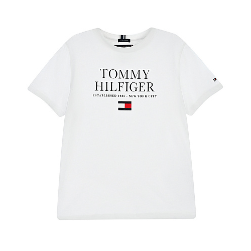 Белая футболка с логотипом Tommy Hilfiger Белый, арт. KB0KB07012 YBR | Фото 1