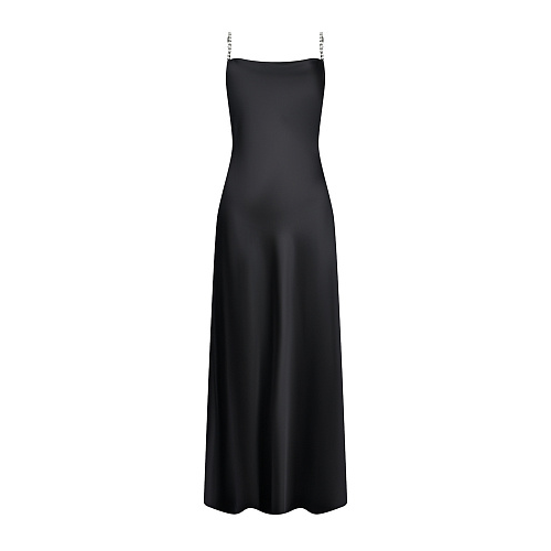 Черное платье-комбинация MSGM Черный, арт. 3342MDA246 227803 99 | Фото 1