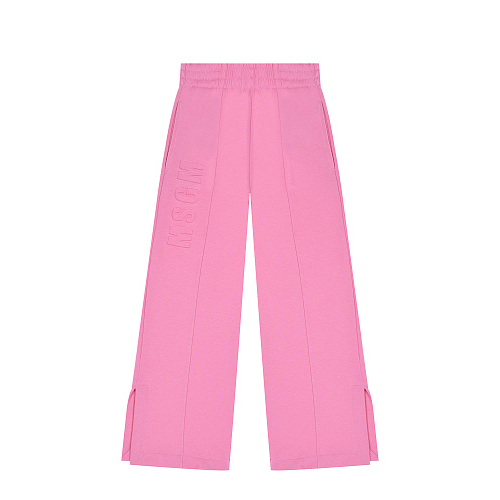 Розовые спортивные брюки свободного кроя MSGM Розовый, арт. MS029101 042 ROSSA | Фото 1