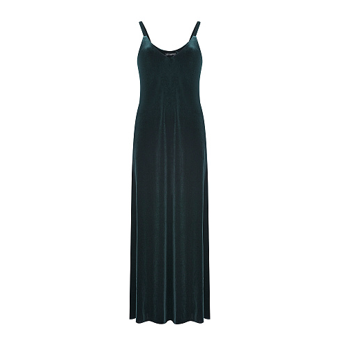 Бархатное платье-комбинация изумрудного цвета Pietro Brunelli , арт. AG0065 VEG005 0740 | Фото 1