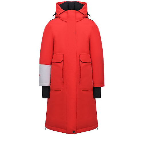 Красное пуховое пальто с капюшоном BASK Красный, арт. 20208 9205 | Фото 1