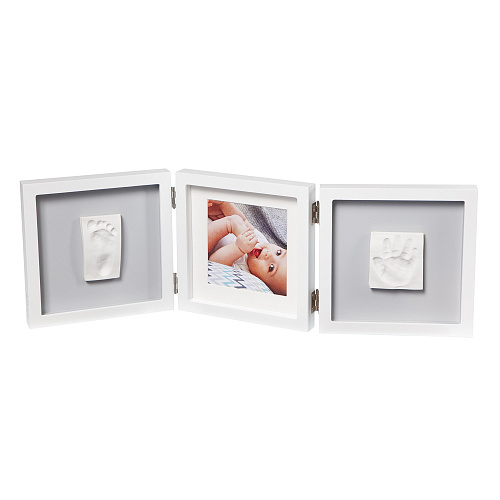 Белая тройная квадратная рамка с отпечатком Baby Art , арт. 3601095500 | Фото 1