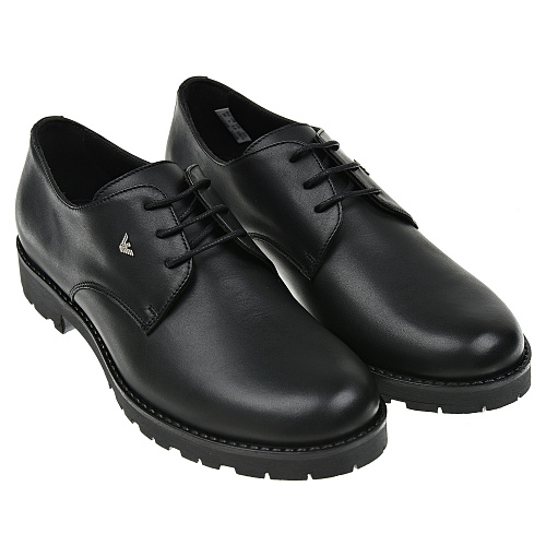 Черные туфли на шнуровке Emporio Armani Черный, арт. XYC005 XOI06 00002 | Фото 1