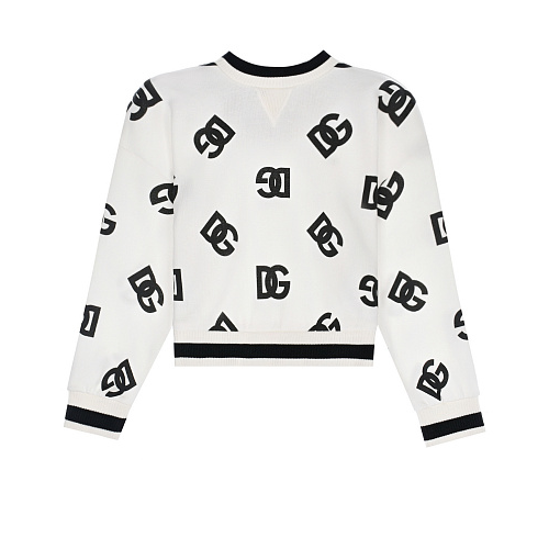 Черно-белая толстовка с лого Dolce&Gabbana Белый, арт. L5JW7K HS7KC HAVAN | Фото 1