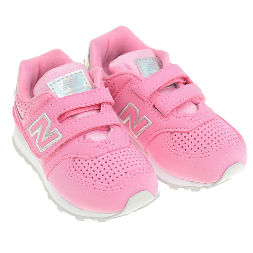 Розовые кроссовки с серебристым логотипом NEW BALANCE Розовый, арт. IV574HM1/M | Фото 1
