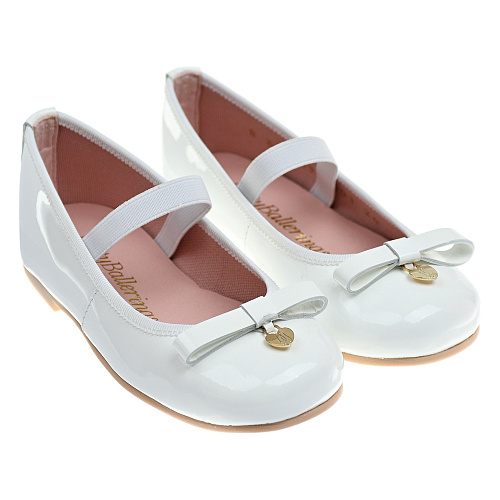 Белые туфли с бантом Pretty Ballerinas Белый, арт. 46.947 BLANCO | Фото 1