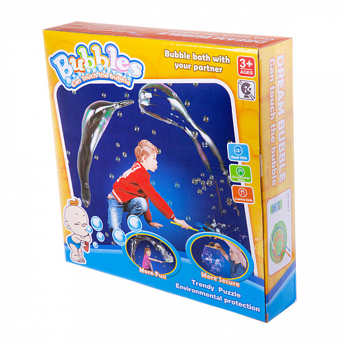 Мыльные пузыри гигантские, набор с 2-мя круглыми рамками, 200 мл. Junfa Toys , арт. 6688-4 | Фото 1