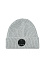 Шапка с линзой на отвороте, серая
