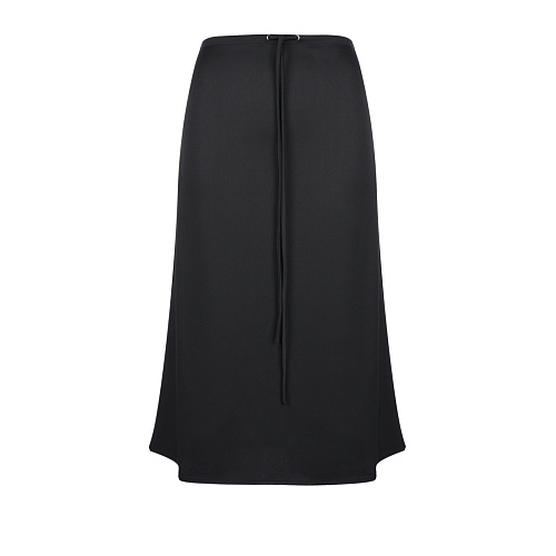 Черная юбка с поясом на кулиске Genious Черный, арт. ALS2_A503 BLACK | Фото 1